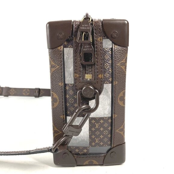 LOUIS VUITTON M20871 Monogram-Chess Slim-Soft Trunk Pochette 2WAY Shoulder Bag - Picture 12 of 13